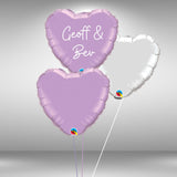 Customisable Happy Anniversary Heart Balloon Set