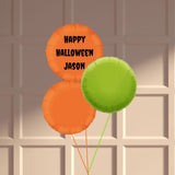 Customisable Pumpkin Round Balloon Set