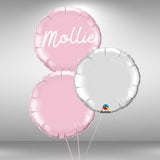 Personalised foil balloon cluster