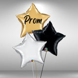 Prom star foil balloon cluster