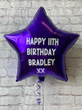 Personalised Foil Star Balloon