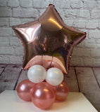 SPECIAL OFFER - Rose Gold Star Foil Balloon Centrepiece