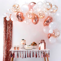 Rose Gold and White DIY Balloon Arch Kit