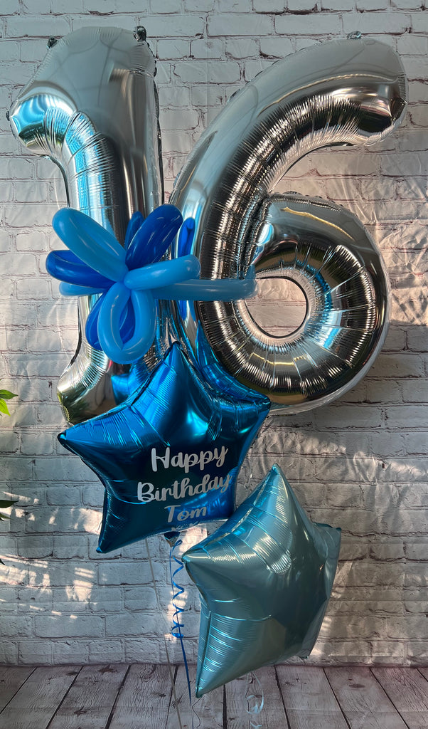 Large Silver Double Number Display | The Wow Shop