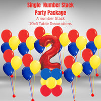 Single Number Stack Party Package Age 2