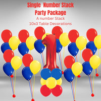 Single Number Stack Party Package Age 1