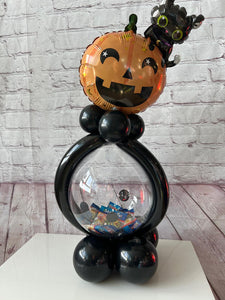 Sweet Treat Balloon - Halloween Pumpkin With A Cat