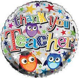 18" Thank You Teacher Foil Balloon