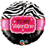 18" To My Valentines Foil Balloon