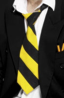 School Tie Black and Yellow Striped