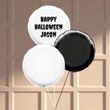 Customisable Skeleton  Round Balloon Set