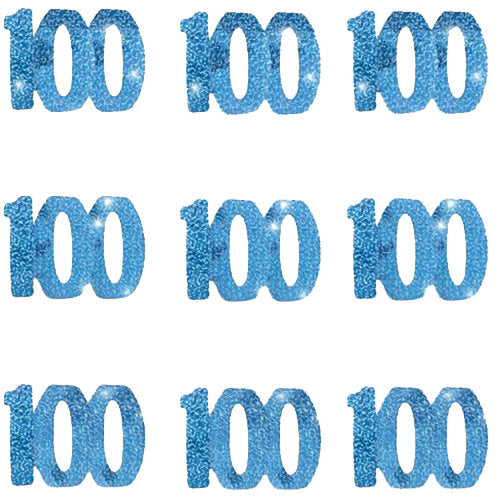 100th Blue Hanging Decorations