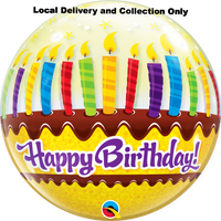 Birthday Candles and Frosting Bubble Balloon