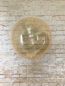 18" Crystal Clearz Balloon - Orange