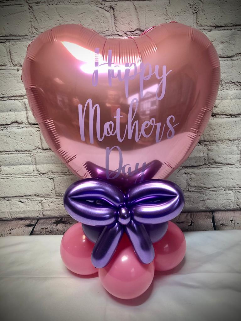18" Heart Mothers Day Table Top Decoration (Does Not Float)