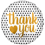 18" Thank You Modern Dots Foil Balloon