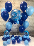Blue Happy Birthday Party Package - Milestone Ages 18 - 60