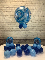 Blue Happy 21st Birthday Package