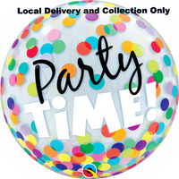 Party Time Colourful Dots Bubble Balloon