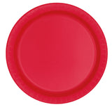 9" Ruby Red Round Paper Plates