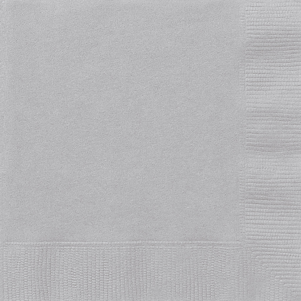 Silver 2ply Luncheon Napkins