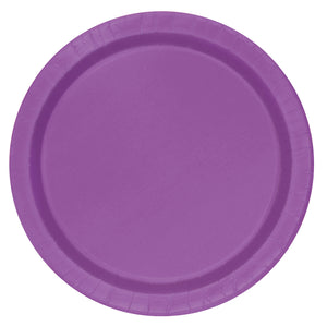 9" Pretty Purple Round Paper Plates