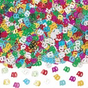 40th  Multi Colour Metalic Confetti (14g)