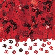 40th Anniversary Metallic Table Confetti
