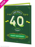 40th Birthday Greeting Card