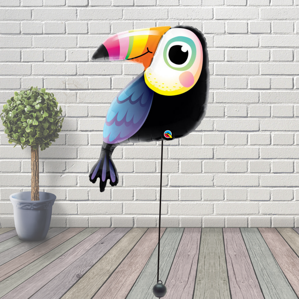 41" Colourful Toucan Supershape Foil Balloon