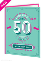 50th birthday greeting card