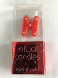 Mini Letter H Candle - Red
