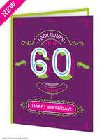 60th birthday greeting card