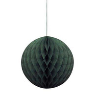 8 Inch Black Honeycomb Tissue Paper Ball