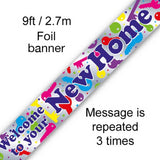9ft Welcome To Your New Home Foil Banner
