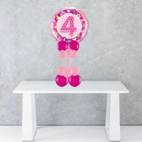 Age 4 Pink Foil Balloon Display