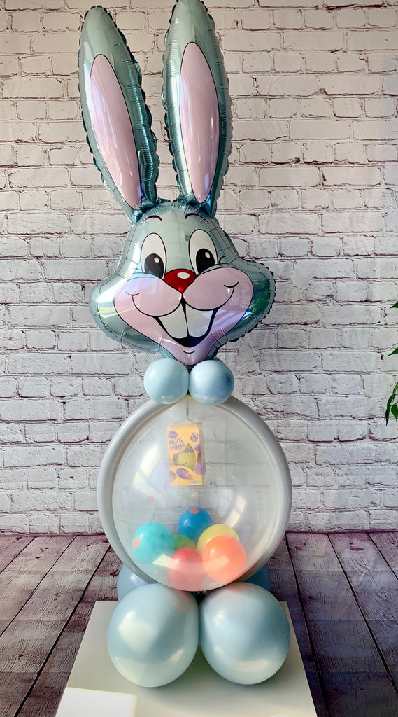 Big Easter Bunny Balloon with Easter Egg