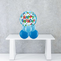 Blocks Birthday Balloon Display