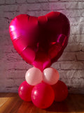 Heart Foil Balloon Centrepiece