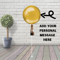 Gold Orbz Balloon