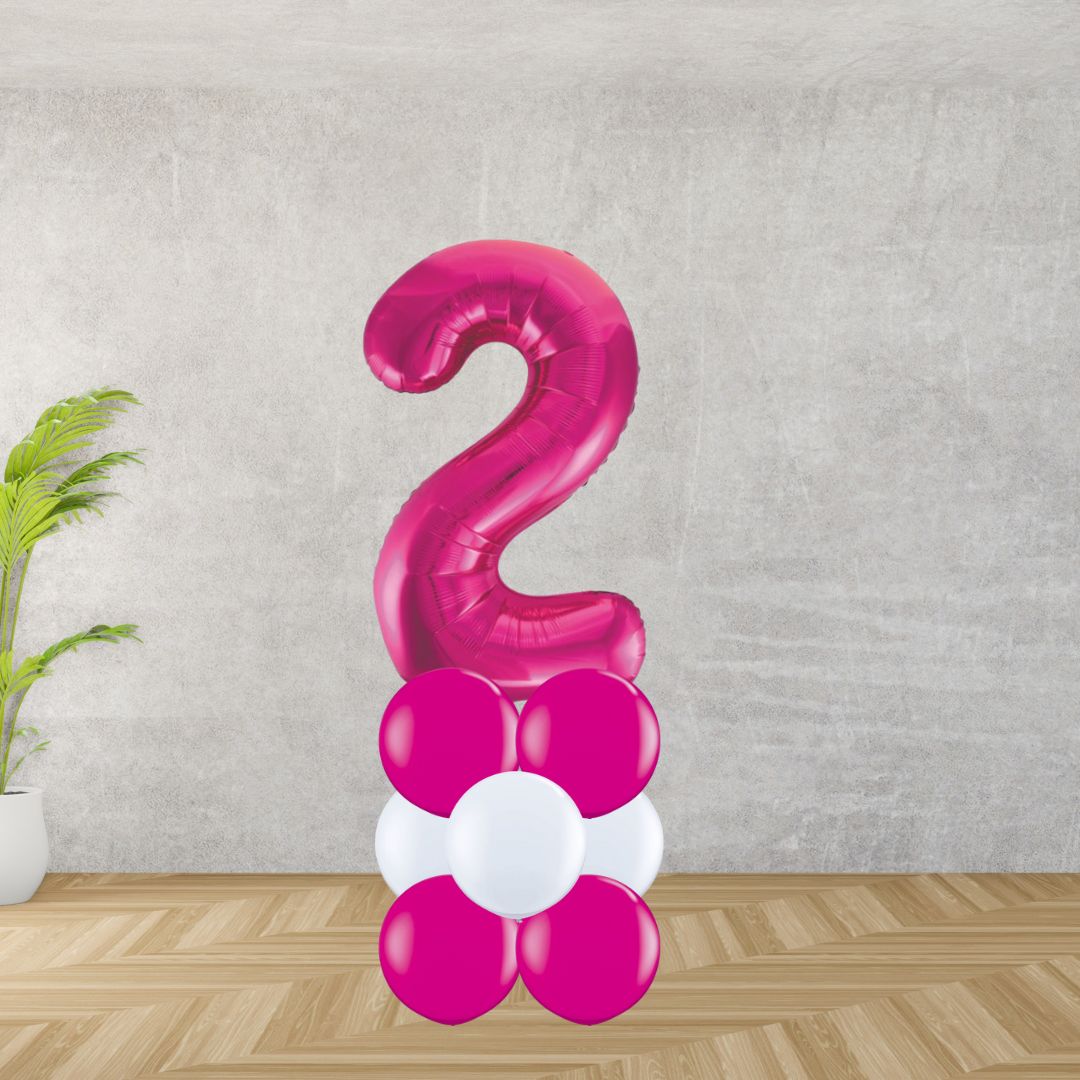 Floor Standing Pink Number 2 Stack | The Wow Shop