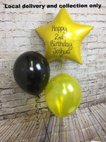 Set of 3 balloons - 1 Foil Star with 2 Latex