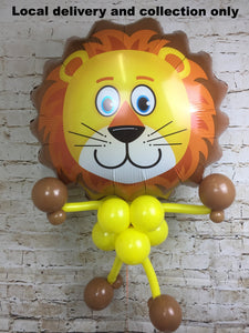 Large Animal Head With Balloon Body - Lion