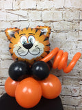 Small Animal Head On Balloon Base - Tiger