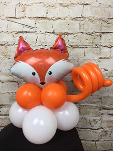 Small Animal Head On Balloon Base - Fox