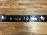 Black Material Sash