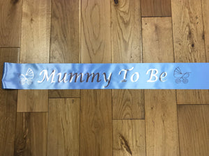 Baby Blue Material Sash