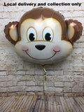 Large Animal Head - 35" Mischievous Monkey Foil Balloon
