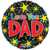 18" Love You Dad Foil Balloon