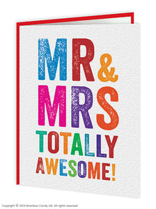 Mr & Mrs Awesome Engagement Card